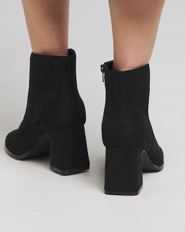 Loise Block Heel Ankle Boots Wide E Fit