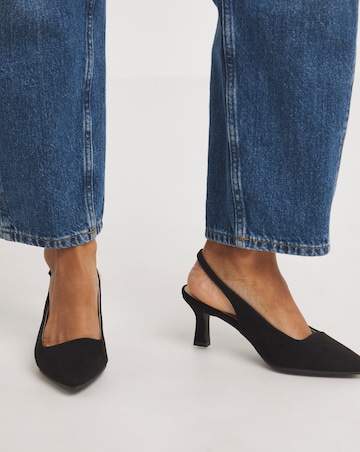Marina Flexi Sole Kitten Heel Slingback - Extra Wide Fit (EEE)