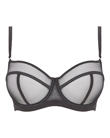 Figleaves Pimlico Non Padded Underwired Balcony Bra B-G - Black