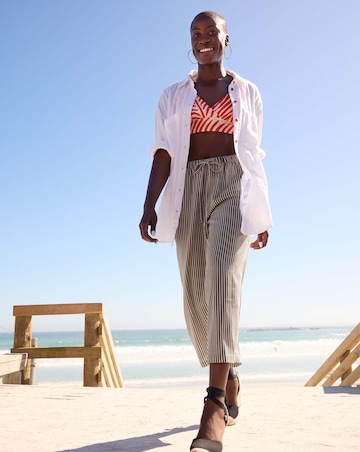 Pure Cotton Textured Relaxed Long Sleeve Shirt