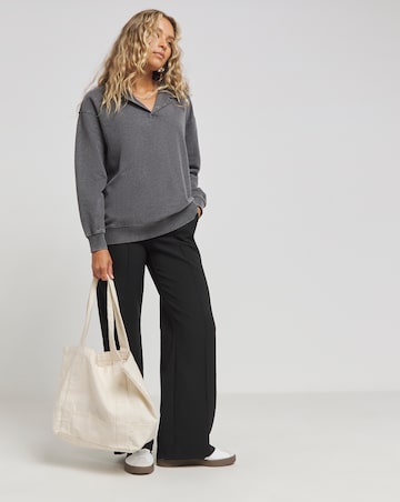 Wide Leg Tailored Workwear Trousers