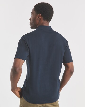 BOSS Short Sleeve Garment Dye Polo - Dark Blue