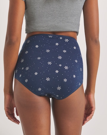 Pretty Secrets (7 Pack) Full Fit Knickers Snowflakes