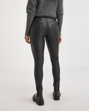 Black Magisculpt Coated Skinny Leg Jean