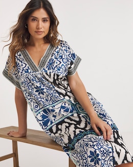 Stretch Satin Printed Nightie