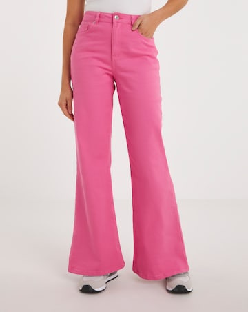 Hot Pink Extreme Flare Jeans