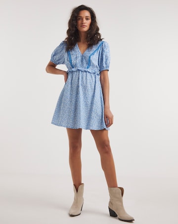 Joe Browns Lace Trim Ditsy Top