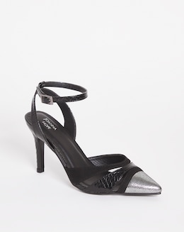 Joanna Hope Metallic Closed Toe Heeled Shoe - Wide Fit (E)