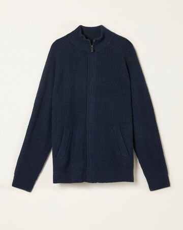 FatFace Harwick Zip Through Jumper (Regular & Tall) - Navy