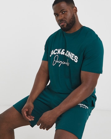 Jack & Jones T-Shirt & Short Set - Deep Teal