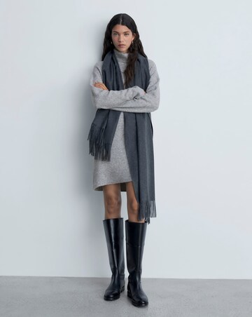 Mango Short Knitted Turtleneck Dress