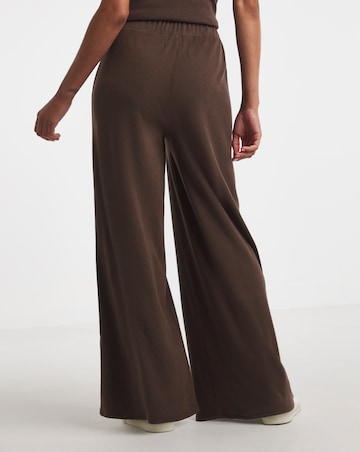 Soft Touch Rib Wide Leg Joggers