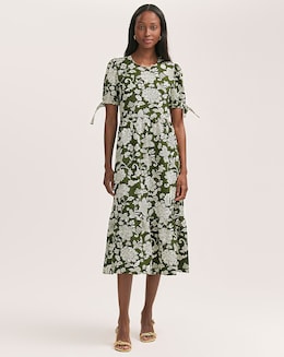 Finery London Tie Sleeve Dress