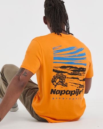 Napapijri Vignoni Back Grapic T-Shirt - Orange