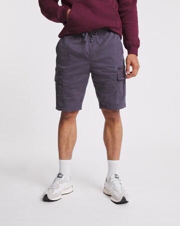 Fully Elasticated Twill Cargo Shorts