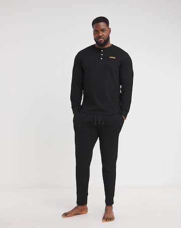 Polo Ralph Lauren Black Waffle Lounge Mix & Match Black Jogger