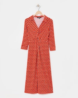 Printed Twist Dress