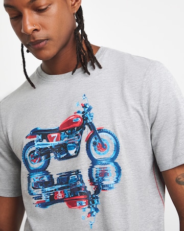 Joe Browns Motorcycle Print T-Shirt Long Length