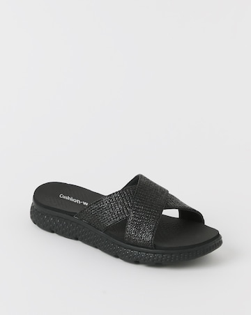 Cushion Walk Crossover Mule Sandal E Fit