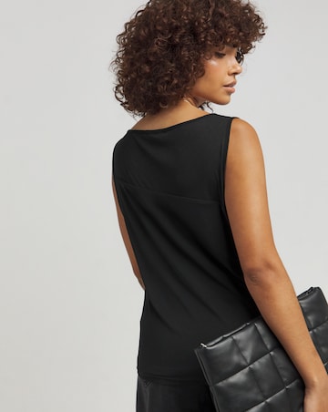 Simply Be Black Mesh Top