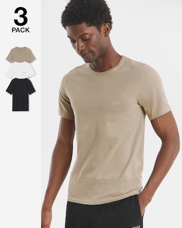 BOSS 3 Pack Classic Lounge T-Shirt - White