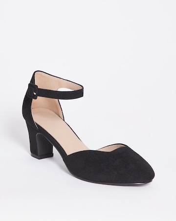 Rosemary Heeled Shoe with Ankle Strap - Wide fit (E)