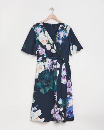 Joanna Hope Angel Sleeve Tie Waist Dress