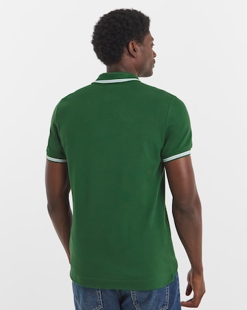 Lacoste Short Sleeve Tipped Polo - Dark Green