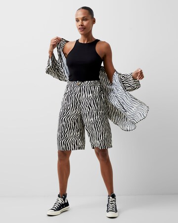 French Connection Zebra Print Shorts