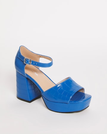 Pavla Classic Platform Heeled Sandals - Extra Wide Fit (EEE)