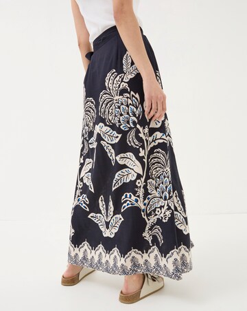 FatFace Blakeley Damask Placement Midi Skirt