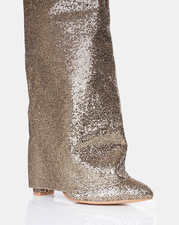 Public Desire Echo Knee High Wide E Fit