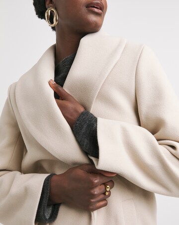 Cream Longline Coat