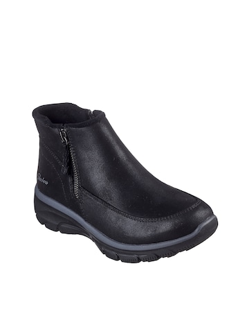 Skechers Easy Going Braided Zip Up Boot - Standard Fit