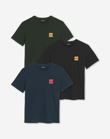 Jack & Jones Brandy Logo T-Shirt 3 Pack - Multi