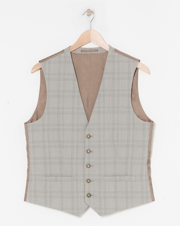 Tailored Check Suit Waistcoat