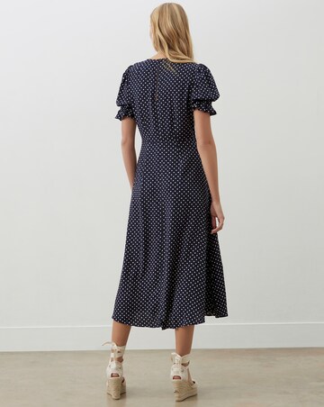 Finery London Polka Dot Midi Dress
