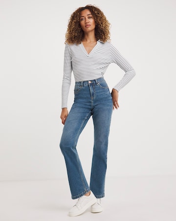 24/7 Mid Blue Straight Leg Jean