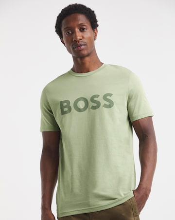 BOSS Classic Short Sleeve Logo T-Shirt - Sage