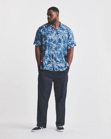 Polo Ralph Lauren Short Sleeve Printed Linen Shirt - Indigo