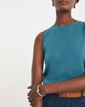 Pure Cotton Indigo Tank Vest