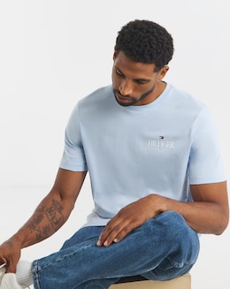 Tommy Hilfiger Short Sleeve Stack Logo T-Shirt - Blue