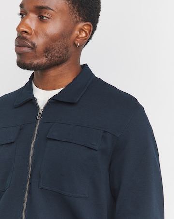 Twill Zip Harrington Jacket Reg
