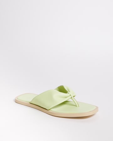 Leather Square Toe Post E Fit