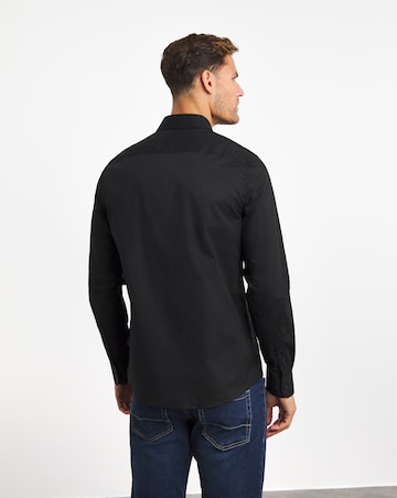 Calvin Klein Black Stretch Slim Shirt