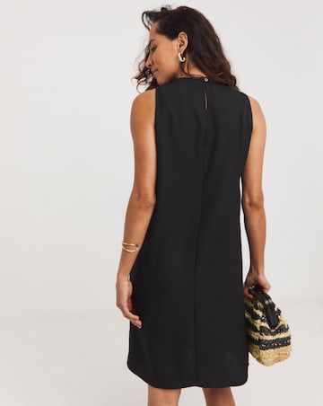 Textured Fabric Shift Dress