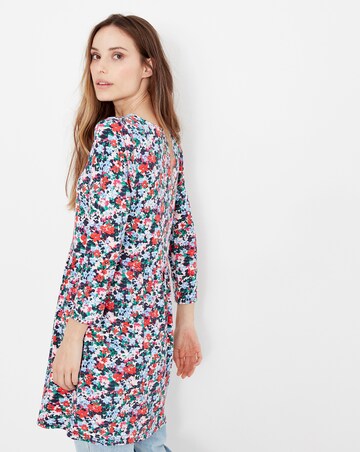 Joules Erin Floral V Neck Jersey Tunic