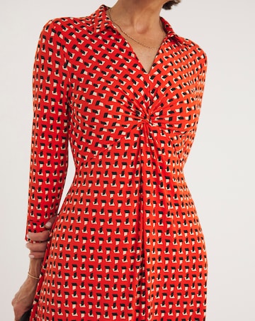 Printed Twist Dress