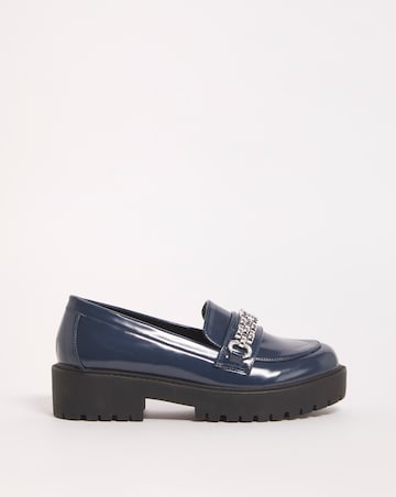 Dara Hardware Trim Loafer Shoes - Wide Fit (E)