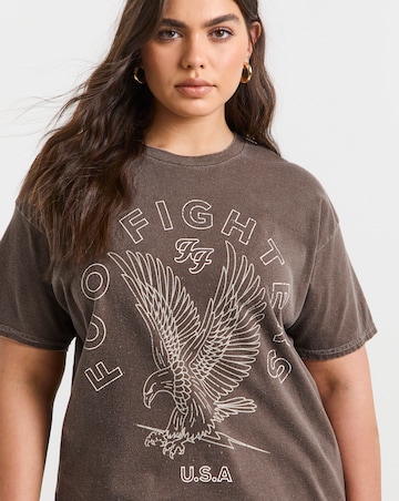 Simply Be Chocolate Foo Fighters License T-Shirt